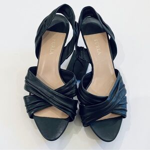 Furla vintage leather kitten heels Y2K NEW